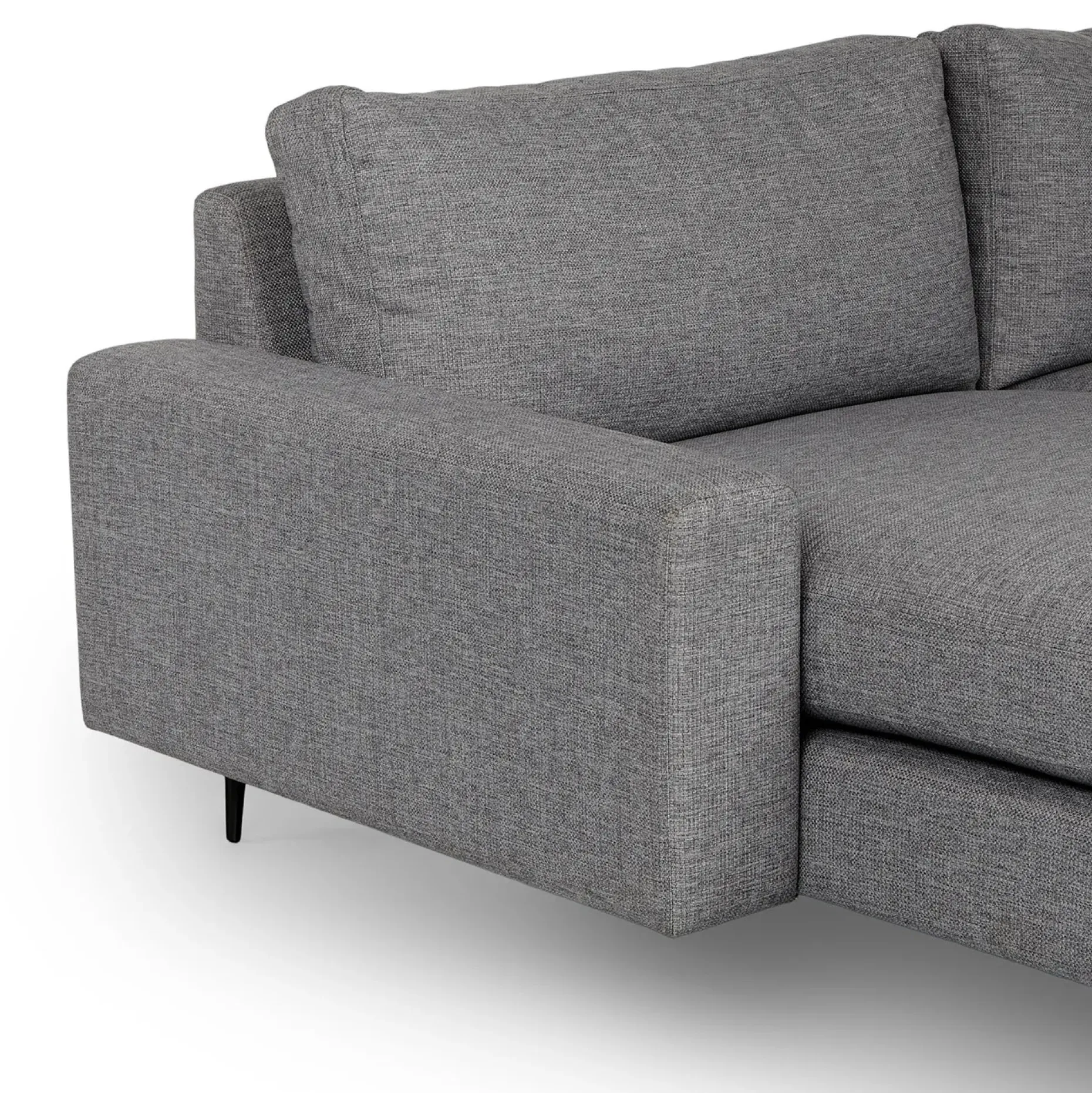 Nova 114" Reversible Sectional - Gravel Gray