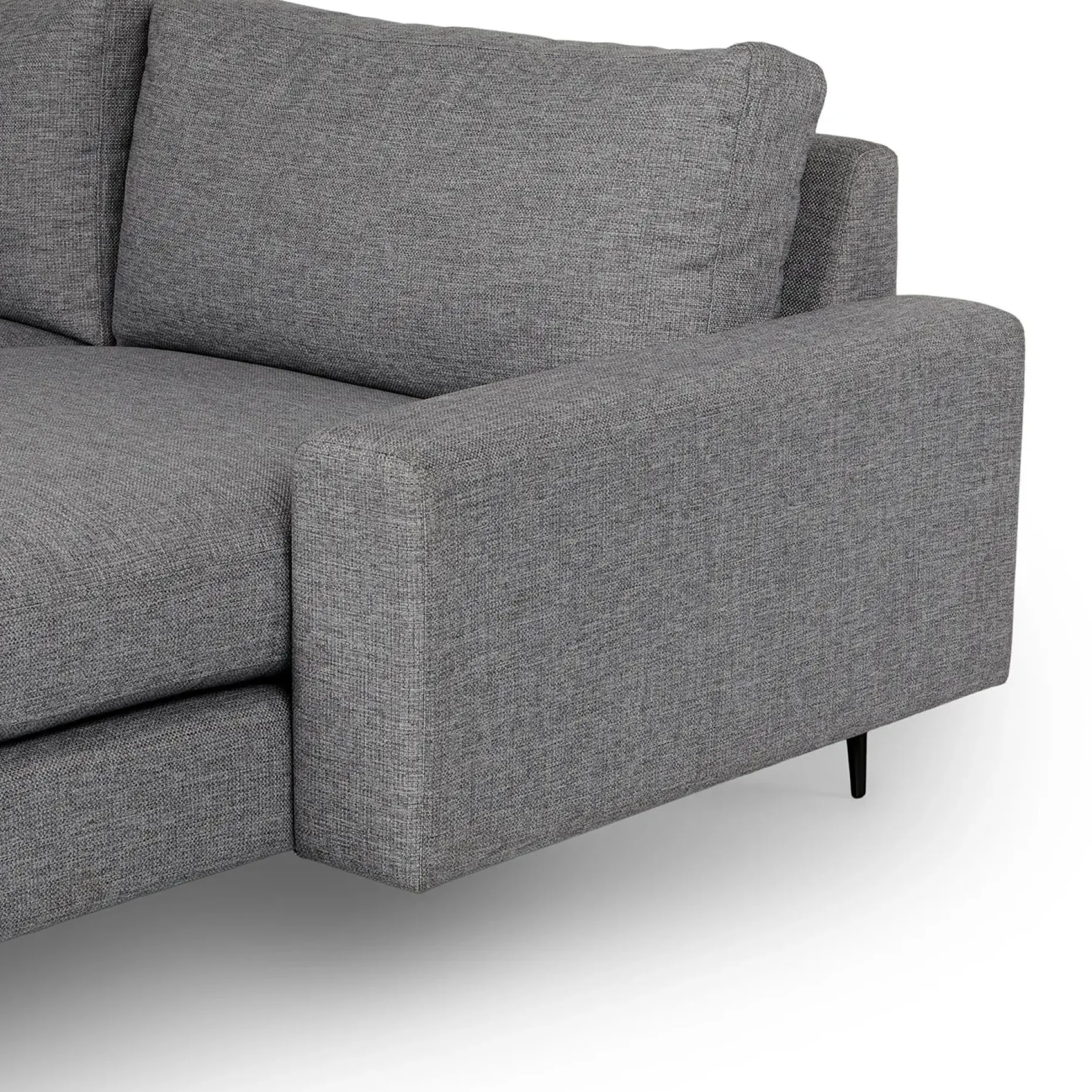 Nova 114" Reversible Sectional - Gravel Gray