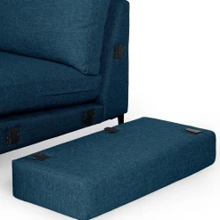 Nova 114" Reversible Sectional - Twilight Blue