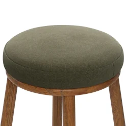 Nurmi Counter Stool - Smoked Oak and Felted Green