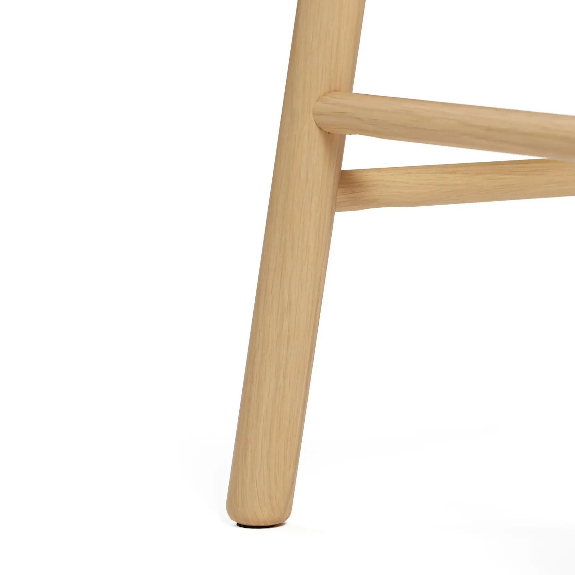 Nurmi Leather Counter Stool - White Oak and Lucia Tan