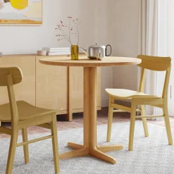 Odie Café Table - Natural Oak