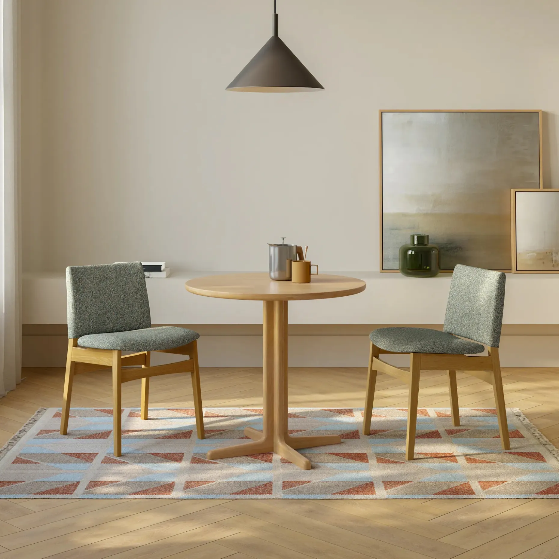 Odie Café Table - Natural Oak