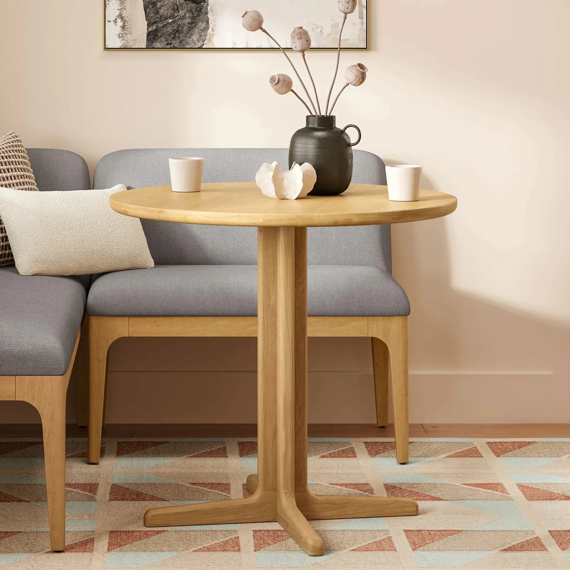 Odie Café Table - Natural Oak