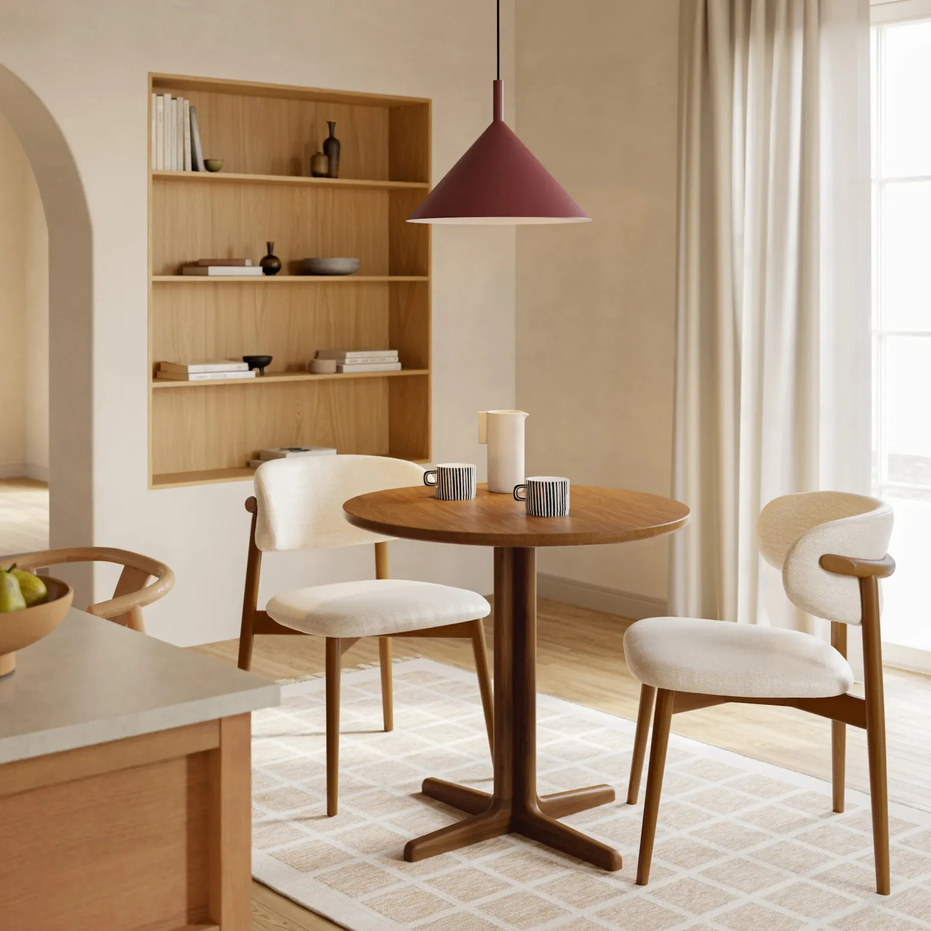 Odie Café Table - Walnut