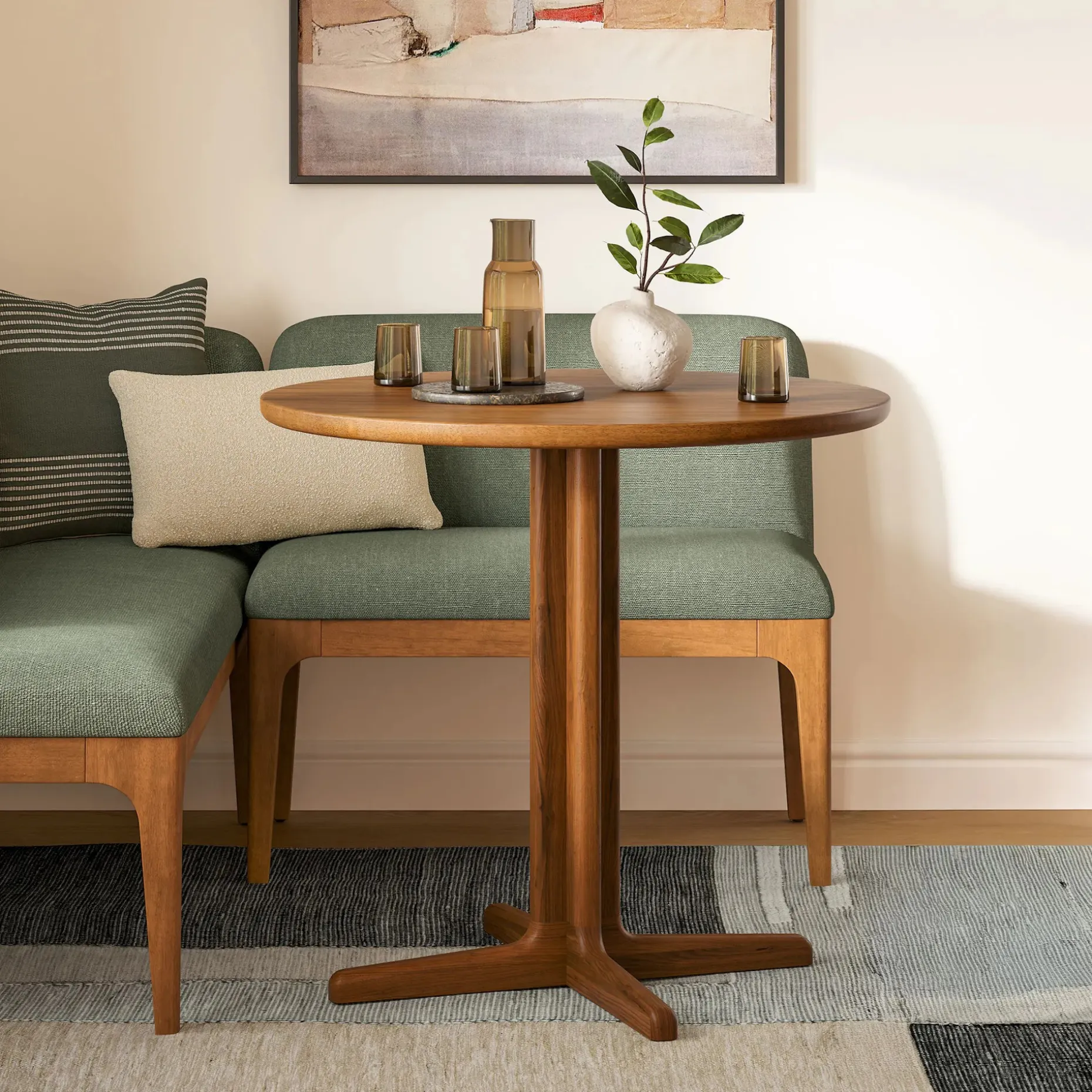 Odie Café Table - Walnut