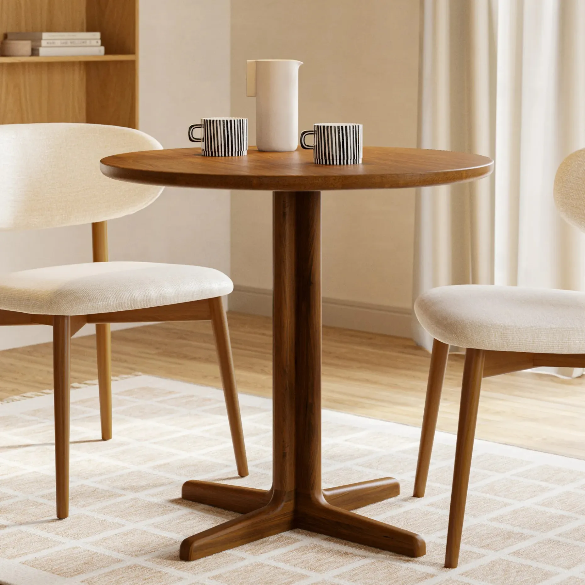 Odie Café Table - Walnut