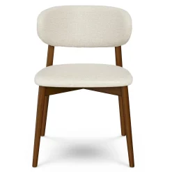 Odin Dining Chair - Walnut and Camelia Ivory