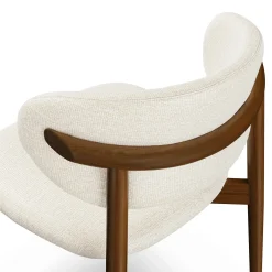 Odin Dining Chair - Walnut and Camelia Ivory