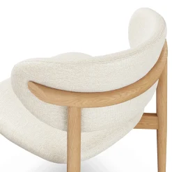 Odin Dining Chair - White Oak and Camelia Ivory