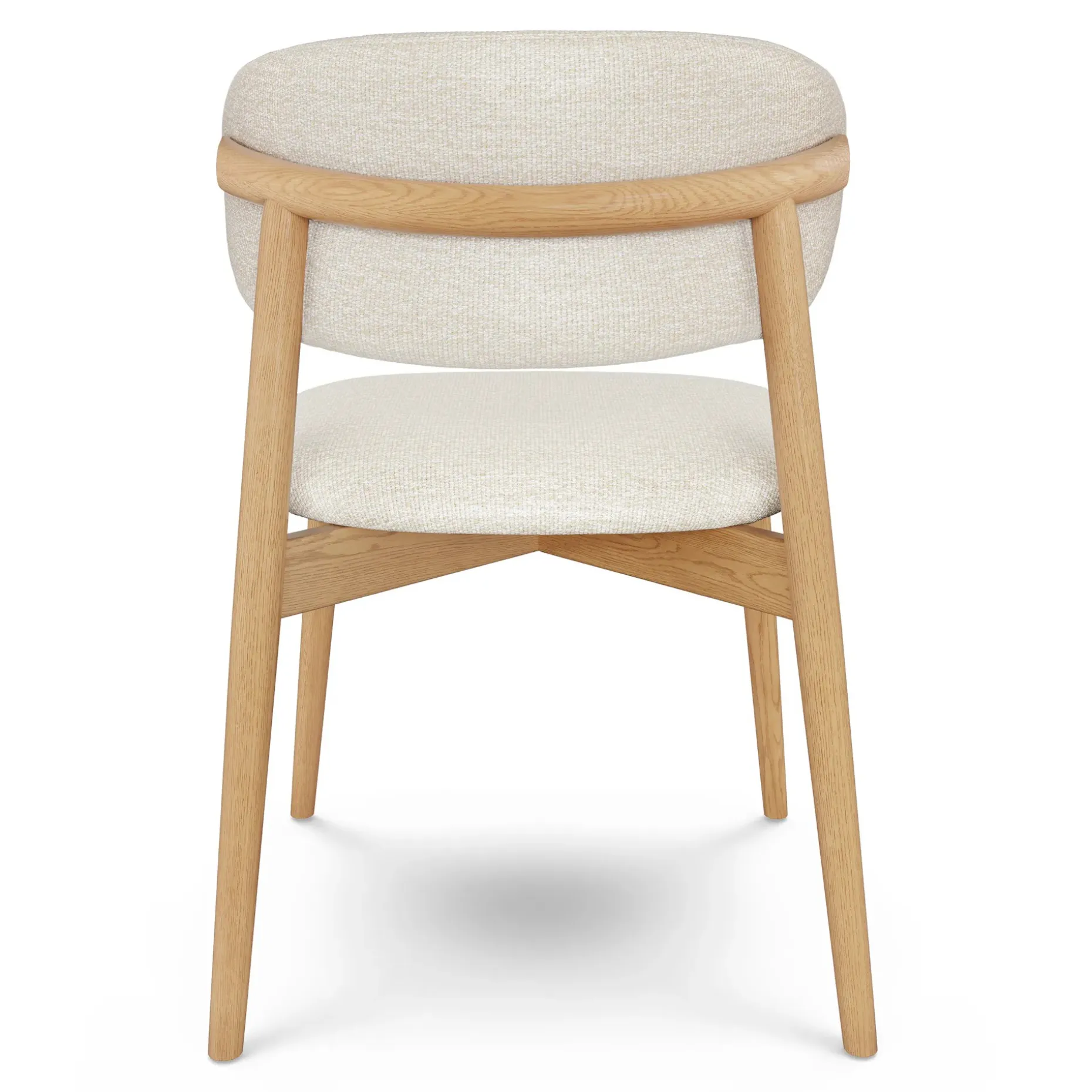 Odin Dining Chair - White Oak and Camelia Ivory