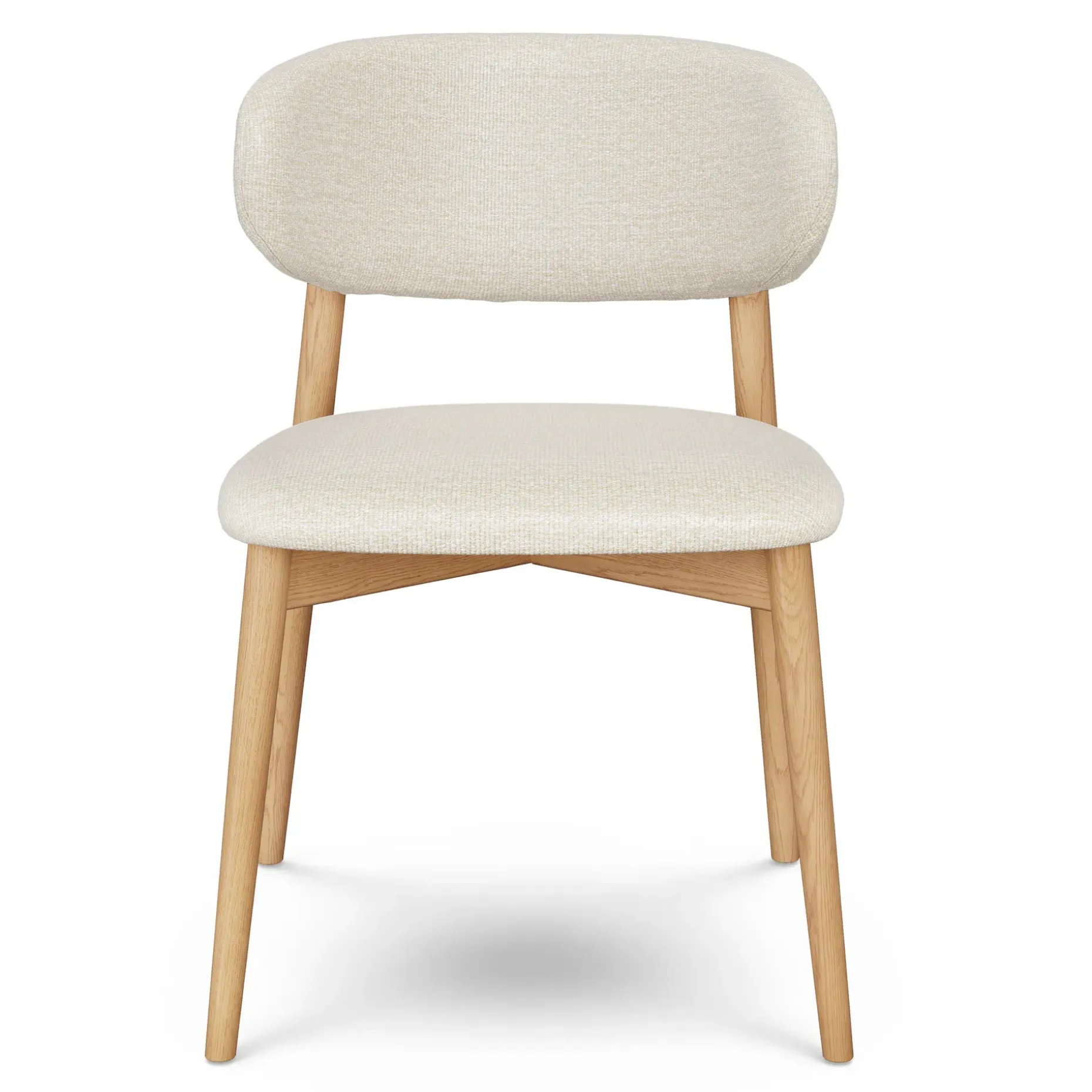 Odin Dining Chair - White Oak and Camelia Ivory