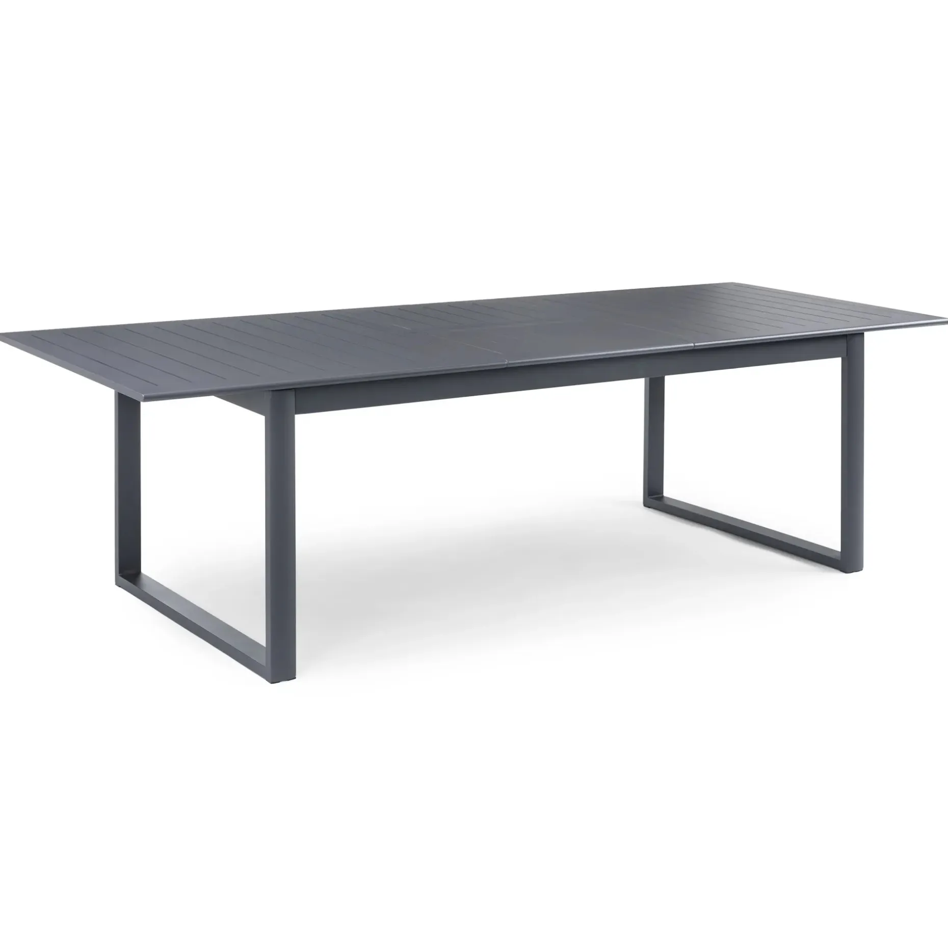 Ofer 80.25" - 104.75" Outdoor Extendable Dining Table - Dark Gray