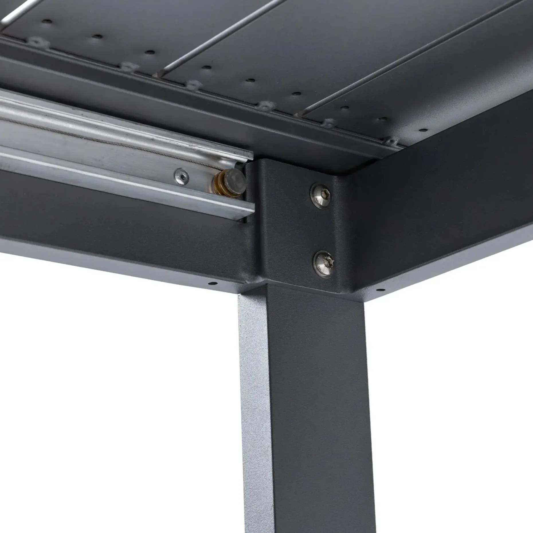 Ofer 80.25" - 104.75" Outdoor Extendable Dining Table - Dark Gray