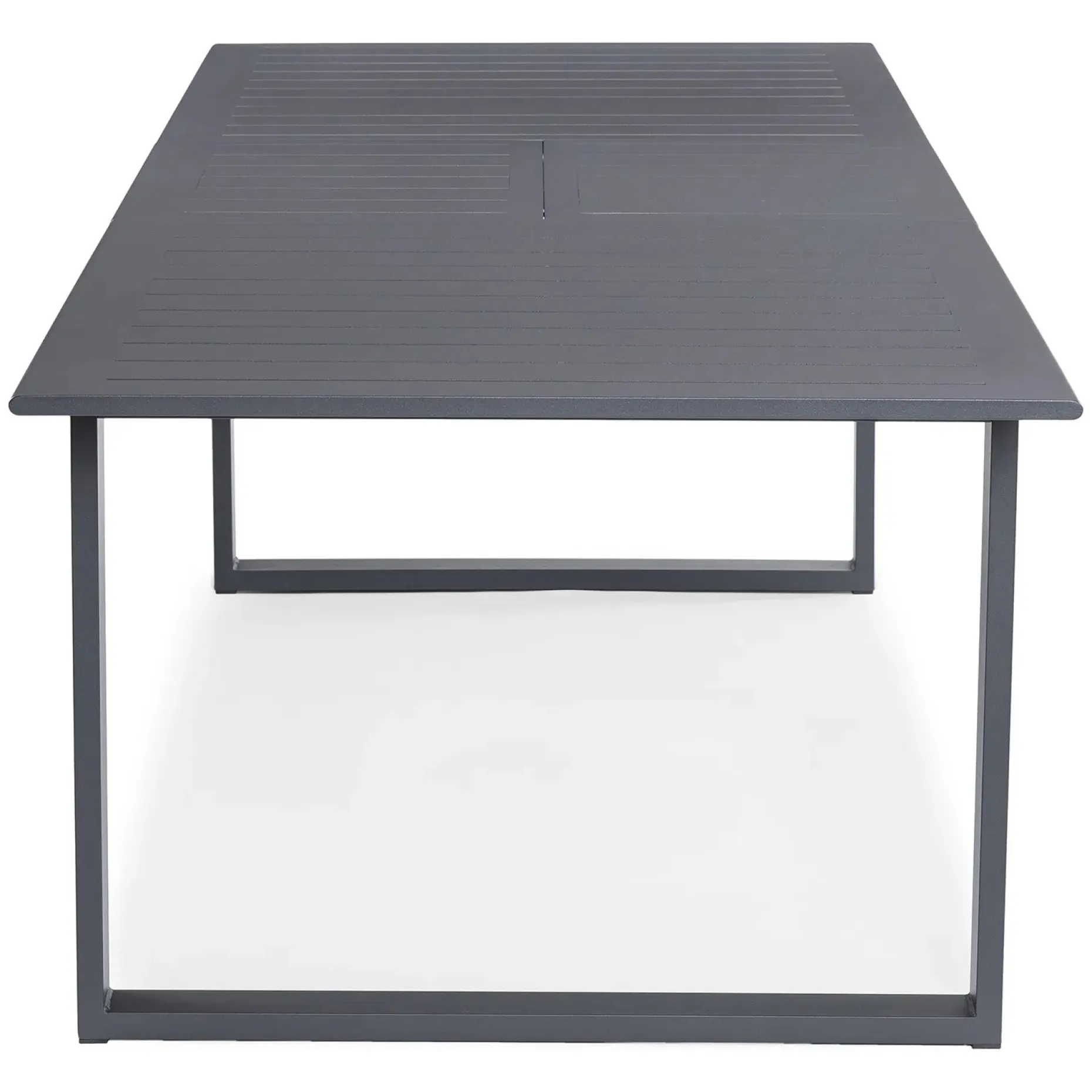 Ofer 80.25" - 104.75" Outdoor Extendable Dining Table - Dark Gray