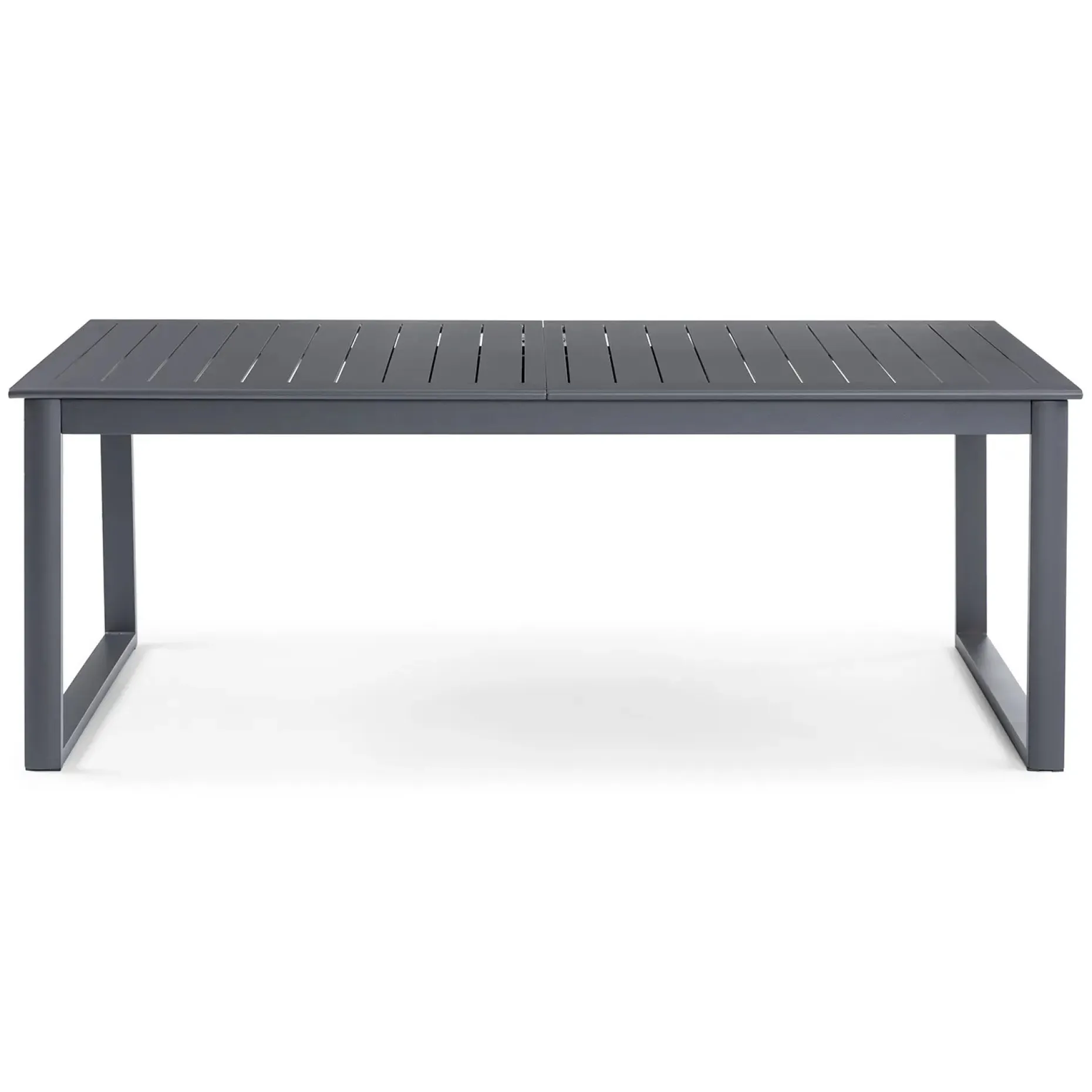 Ofer 80.25" - 104.75" Outdoor Extendable Dining Table - Dark Gray