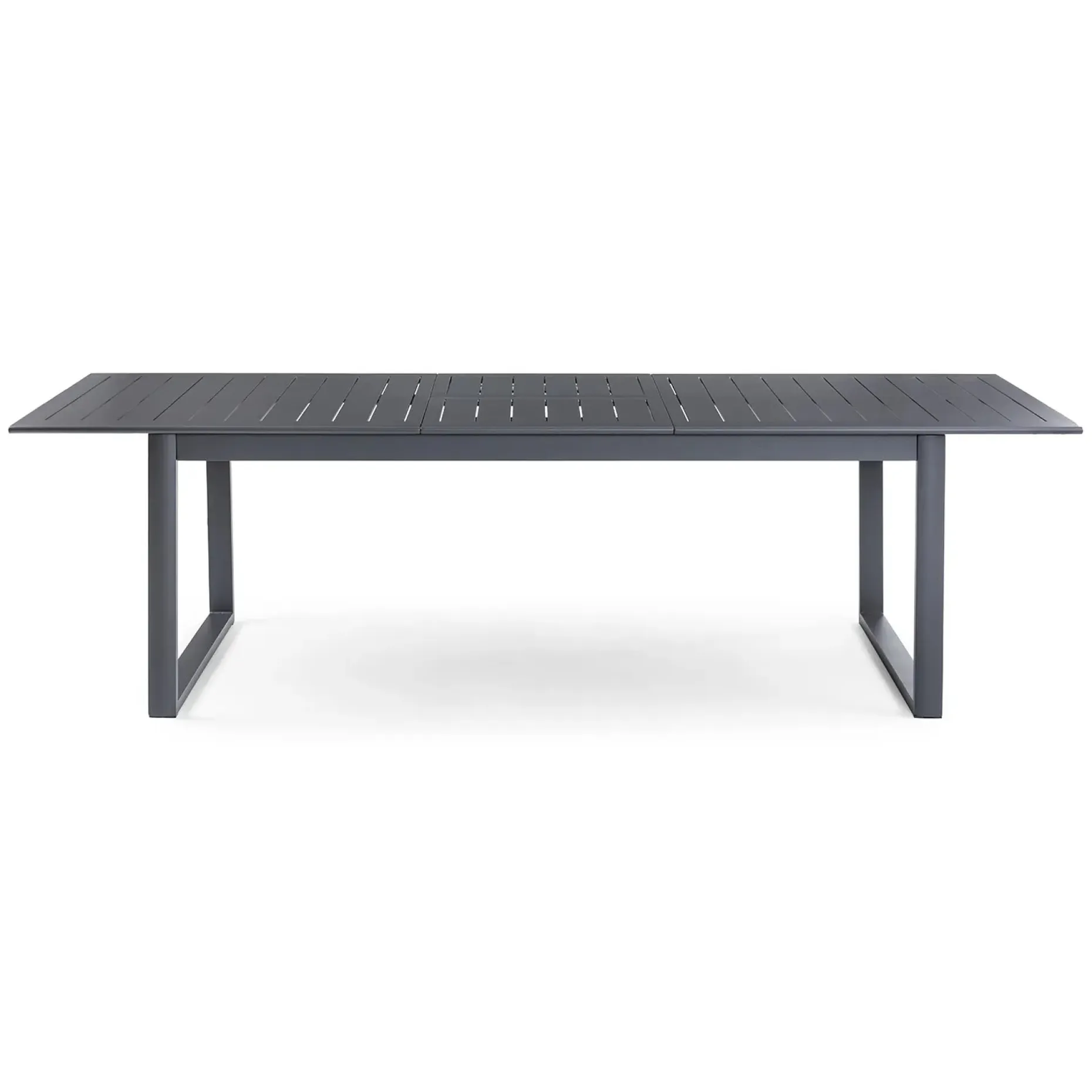 Ofer 80.25" - 104.75" Outdoor Extendable Dining Table - Dark Gray