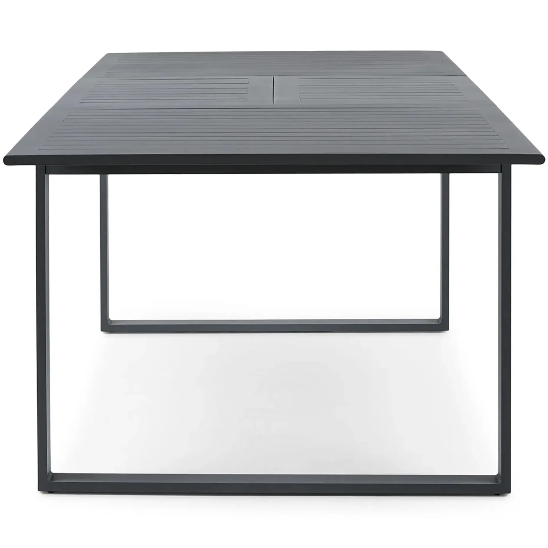 Ofer 56.5" - 80.5" Outdoor Extendable Dining Table - Dark Gray