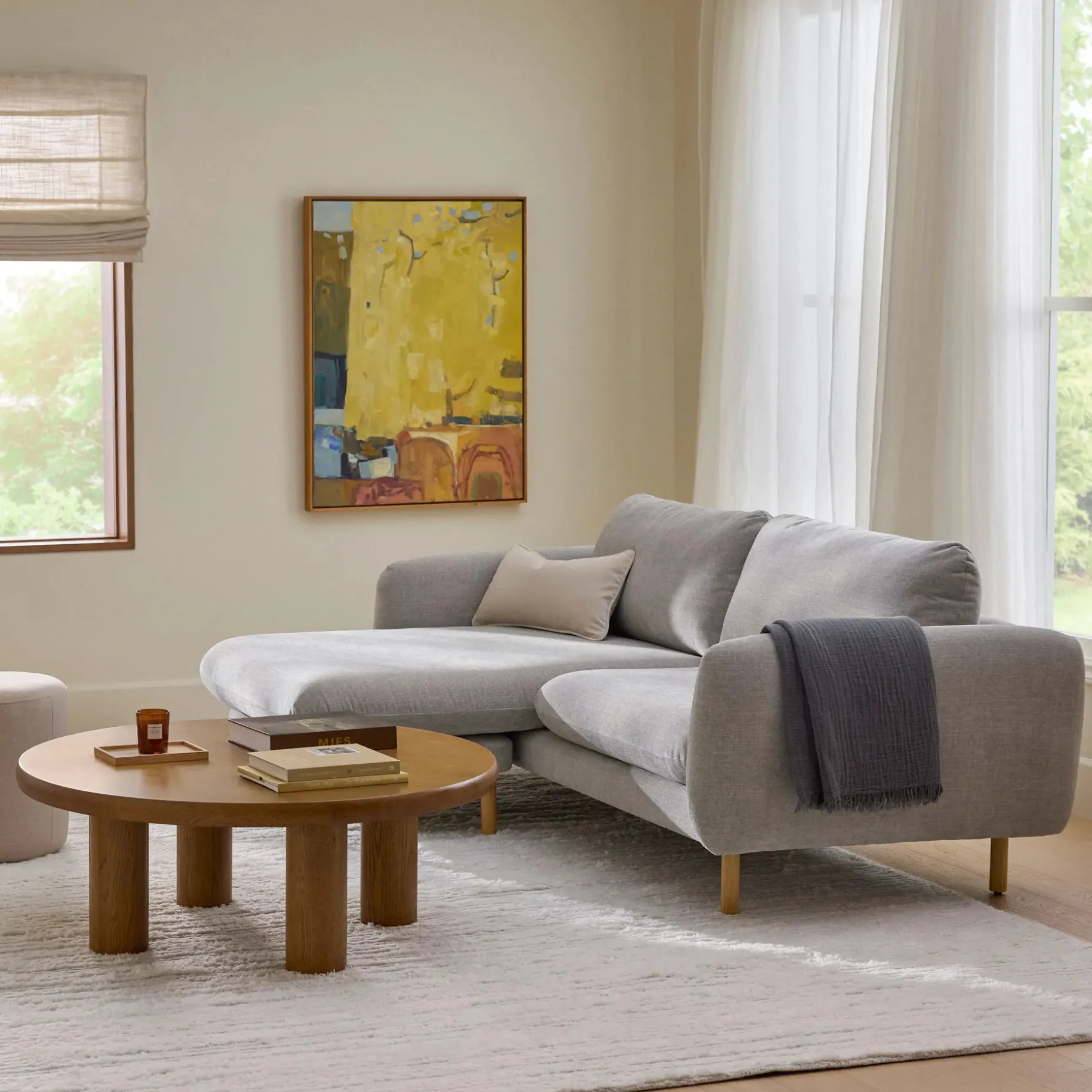 Olaf 9 x 12 Performance Rug - Textured Gray