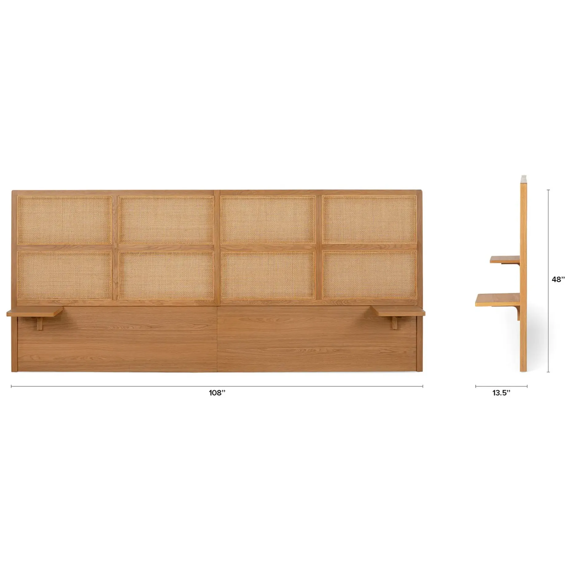 Olalla King Headboard - Oak