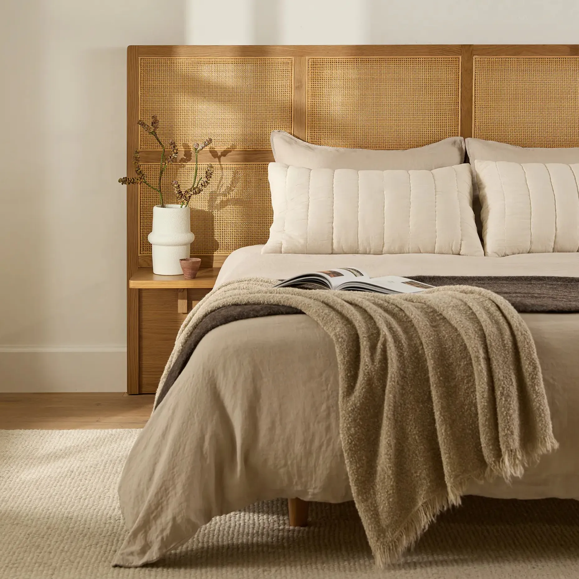 Olalla King Headboard - Oak