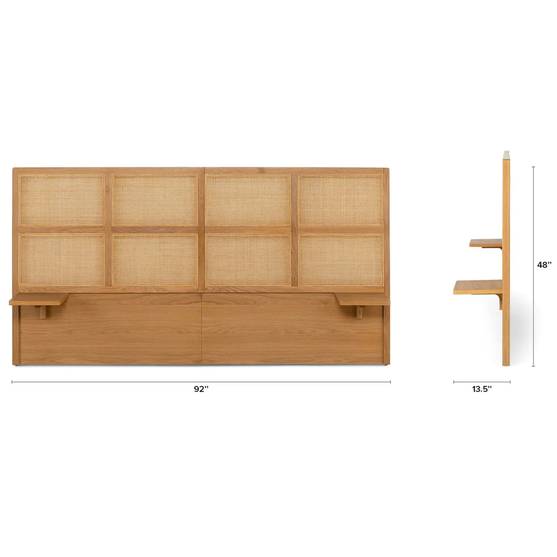 Olalla Queen Headboard - Oak