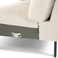 Olsen 110" Left Sectional - Ratine Ivory