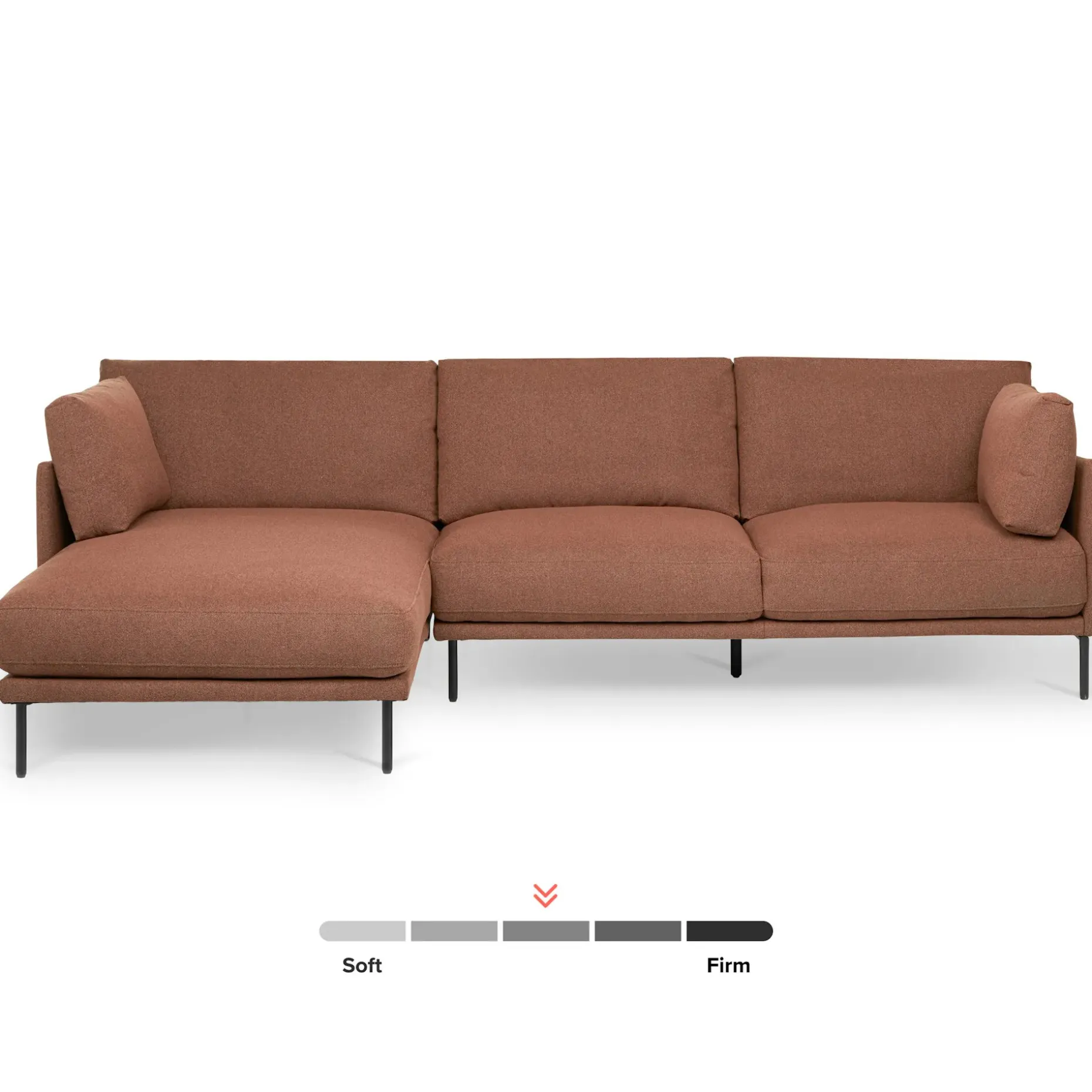 Olsen 110" Left Sectional - Ratine Oxide