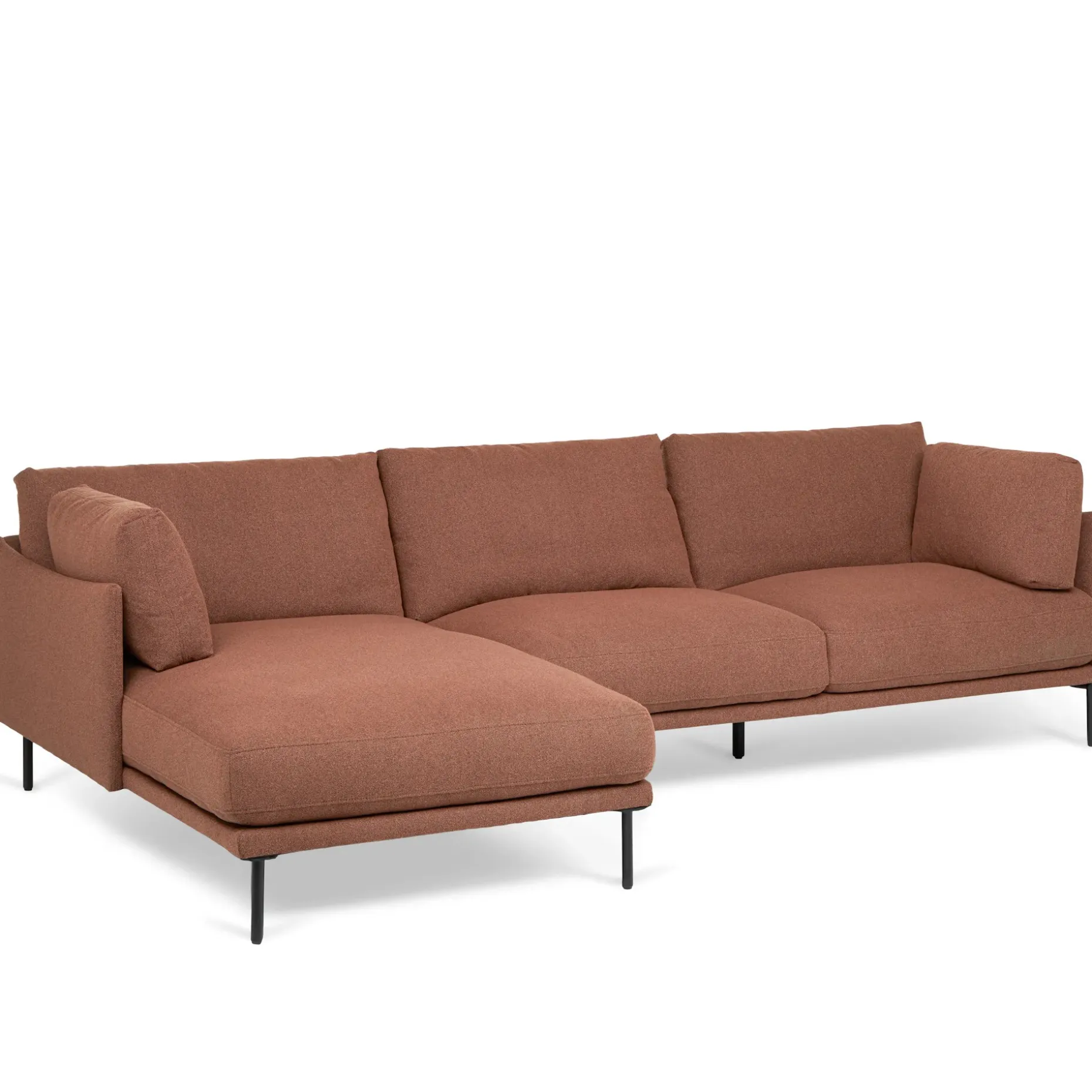 Olsen 110" Left Sectional - Ratine Oxide