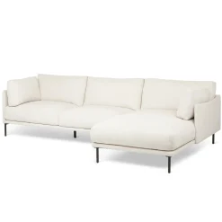 Olsen 110" Right Sectional - Ratine Ivory