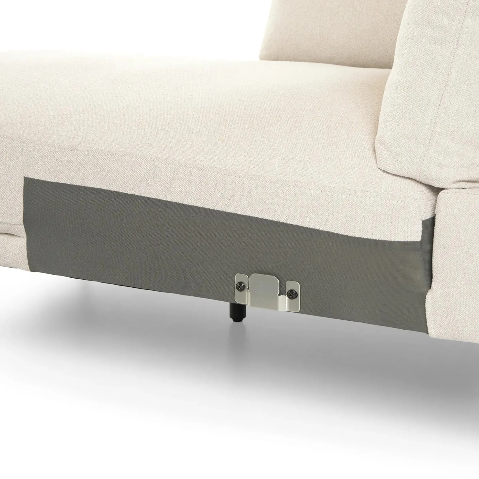 Olsen 110" Right Sectional - Ratine Ivory