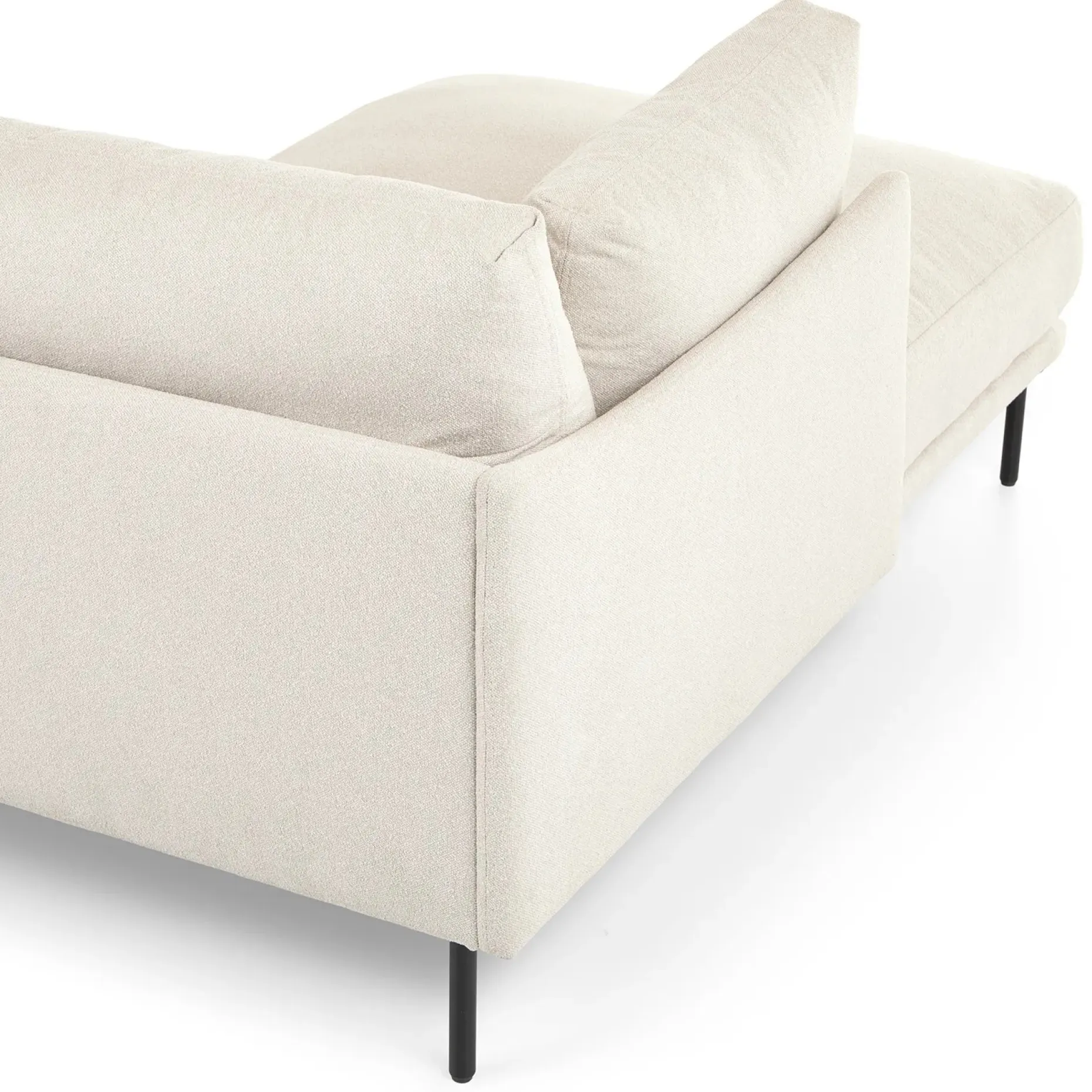 Olsen 110" Right Sectional - Ratine Ivory