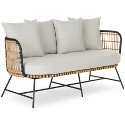 Onya 63.5" Outdoor Loveseat - Lily White