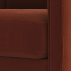 Oren 29.5" Velvet Lounge Chair - Hale Rust