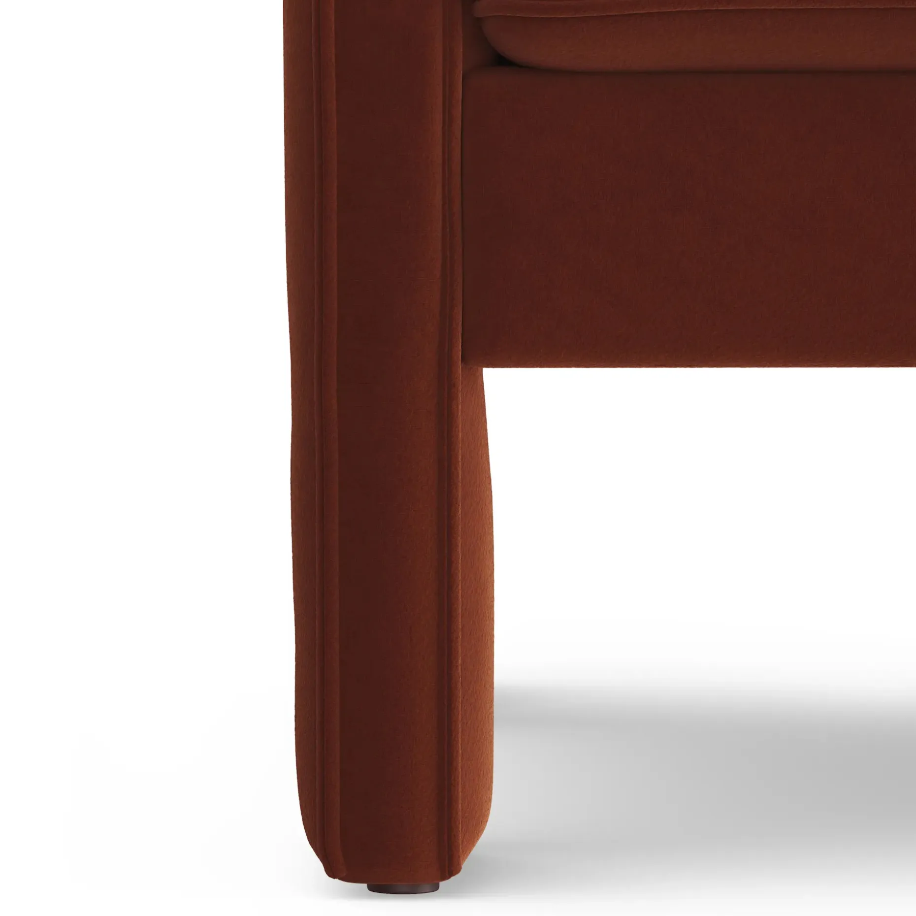 Oren 29.5" Velvet Lounge Chair - Hale Rust