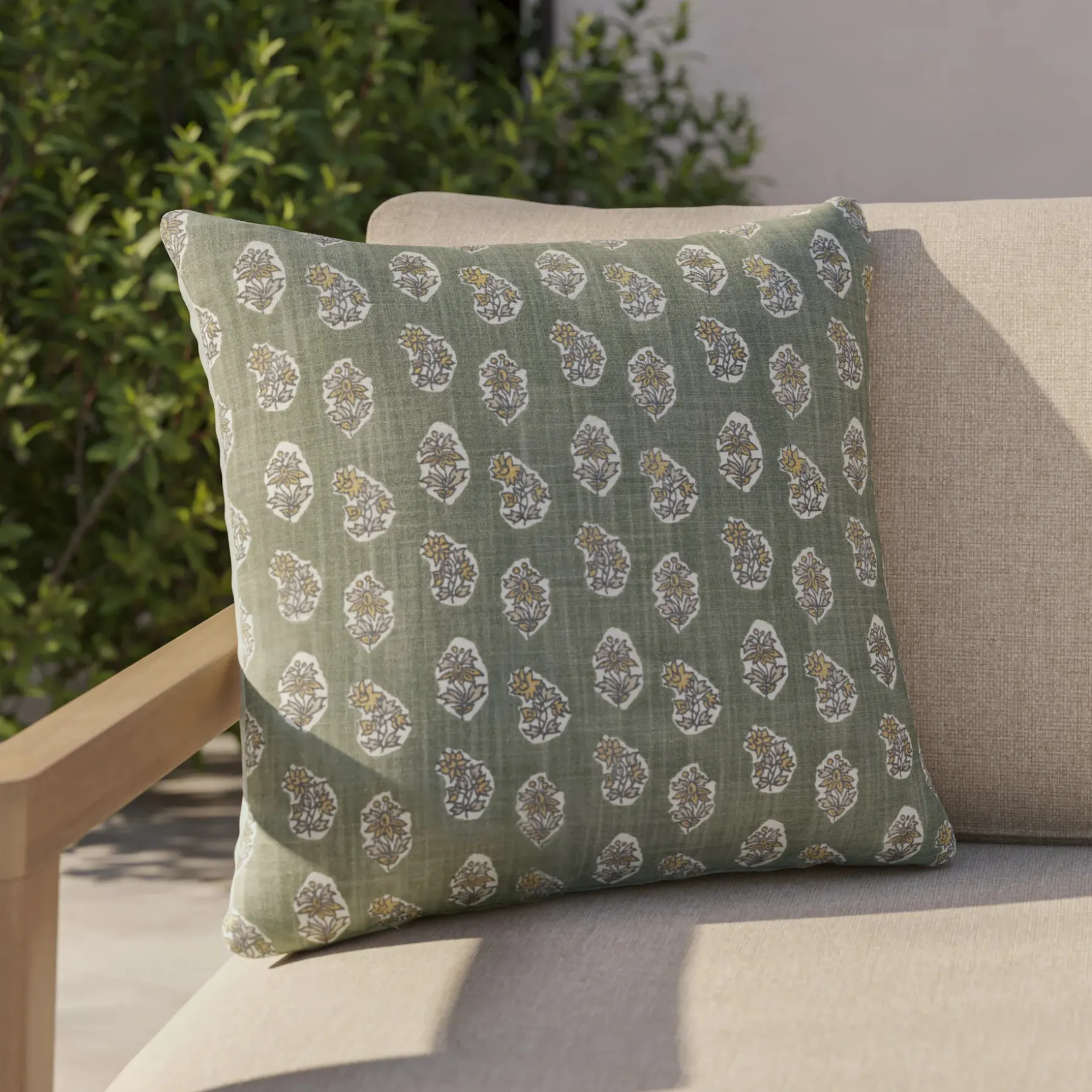 Orvo Outdoor Pillow - Sea Green