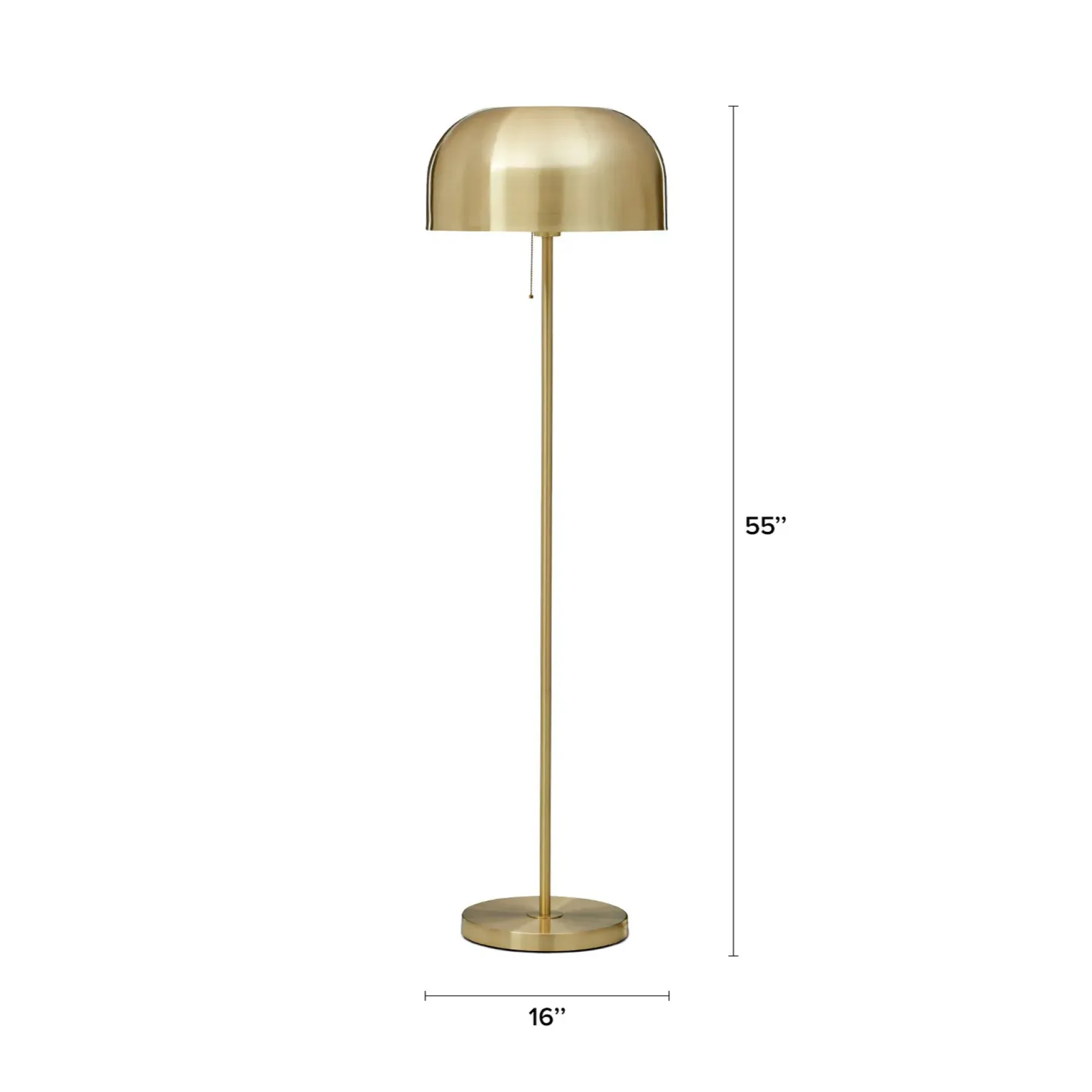 Oslo Floor Lamp - Brass