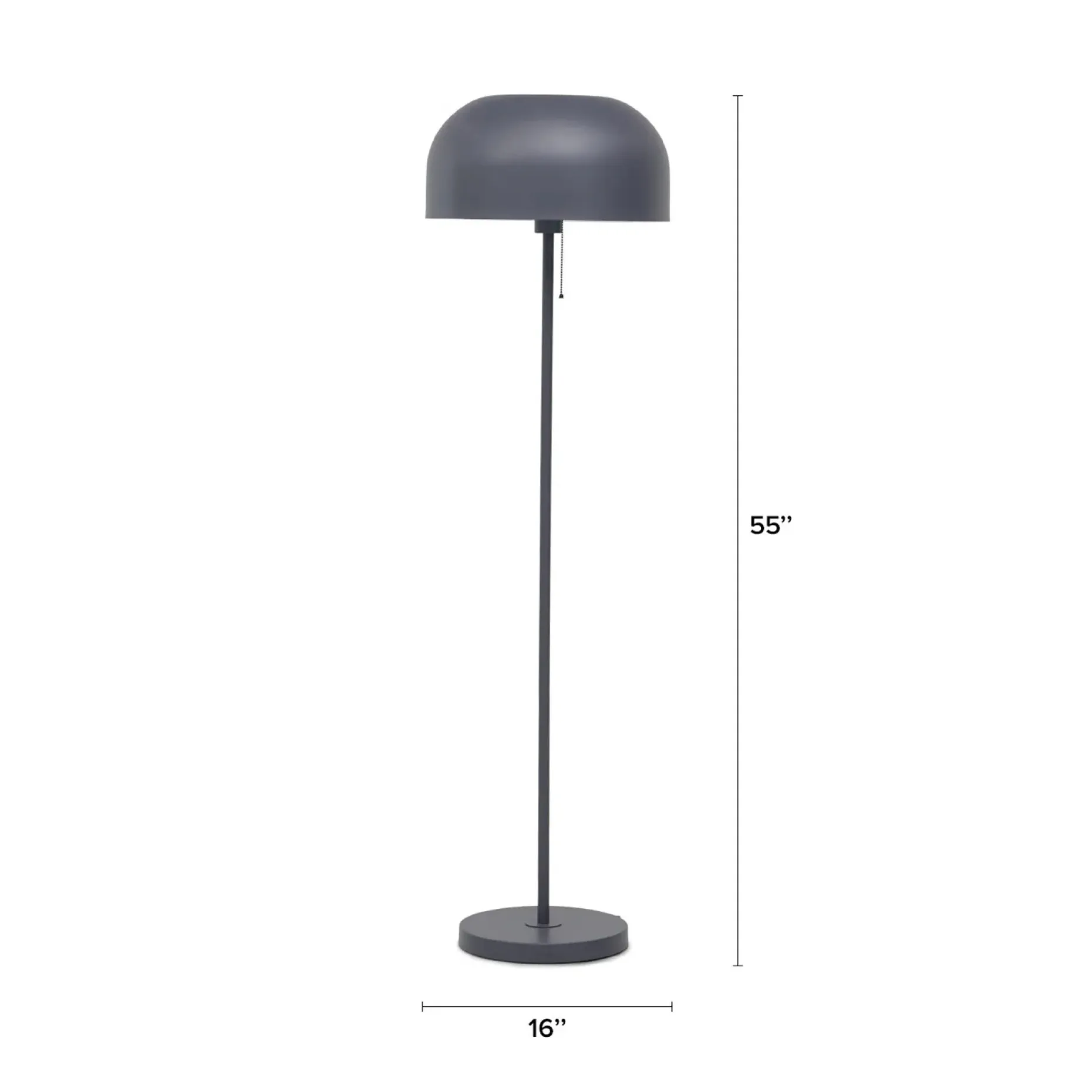 Oslo Floor Lamp - Charcoal