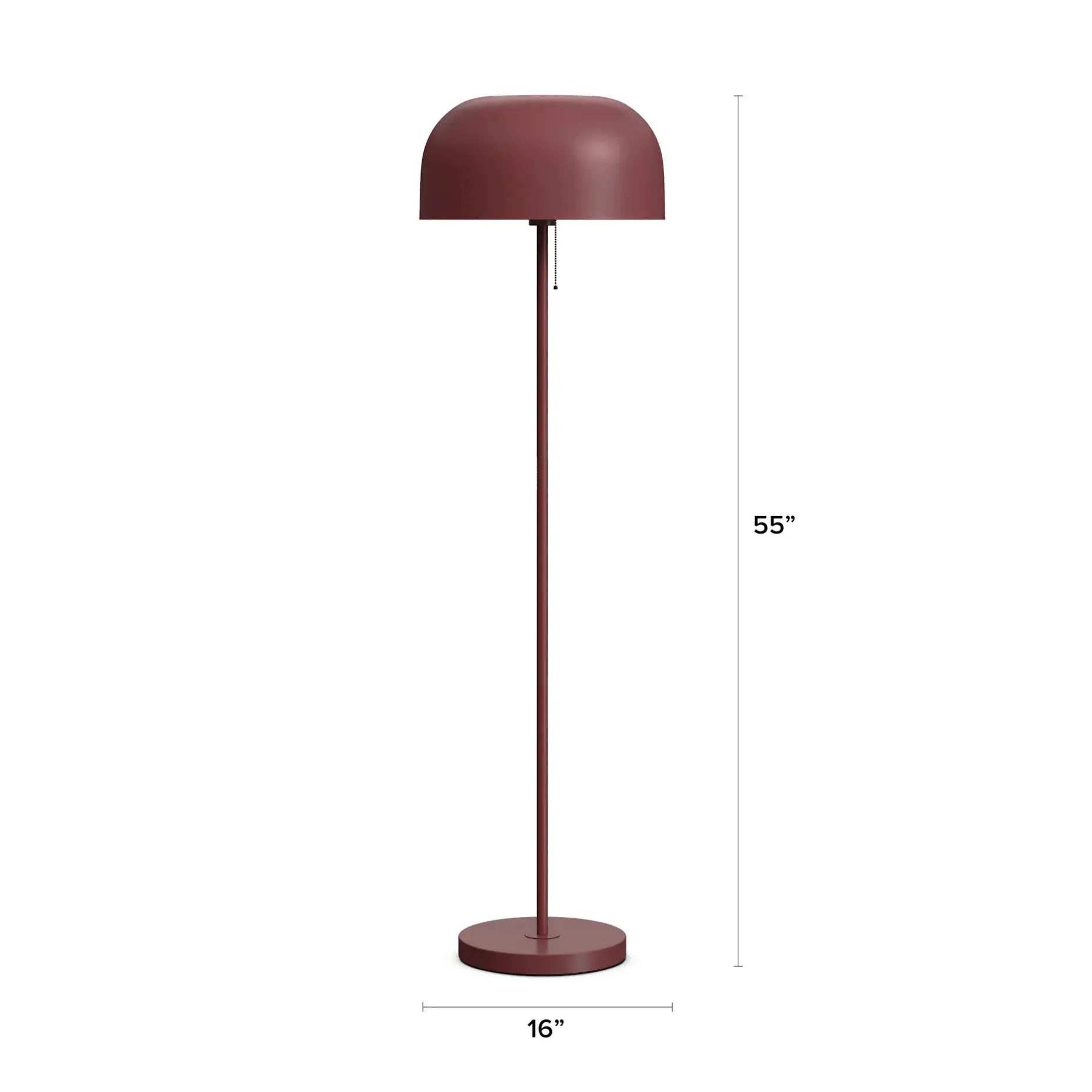 Oslo Floor Lamp - Oxblood
