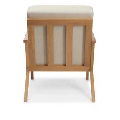 Otio 26" Lounge Chair - Oak and Welsh Taupe