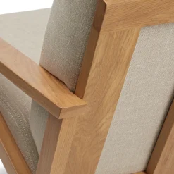 Otio 26" Lounge Chair - Oak and Welsh Taupe