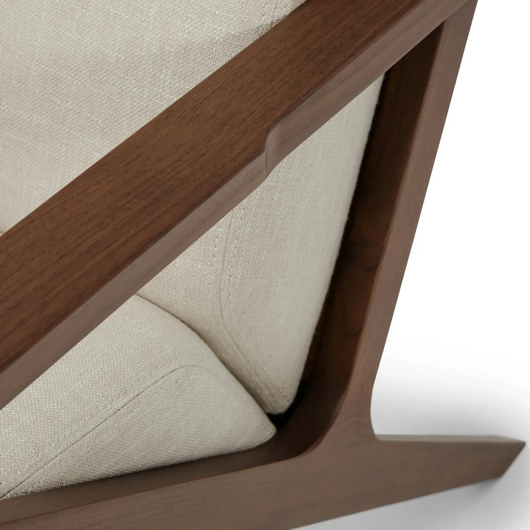 Otio 26" Lounge Chair - Walnut and Welsh Taupe