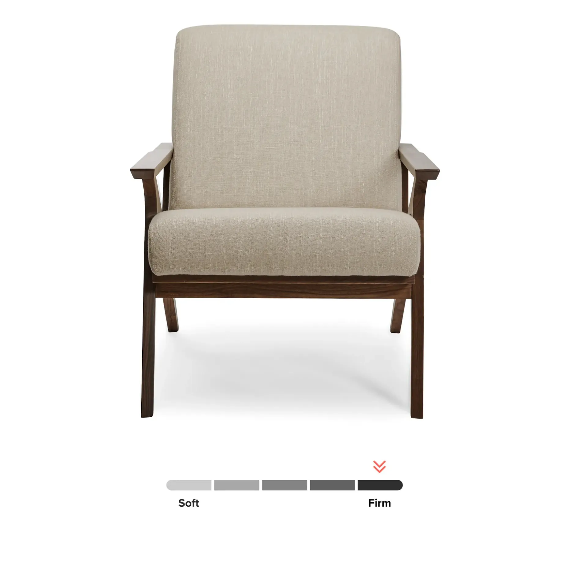 Otio 26" Lounge Chair - Walnut and Welsh Taupe