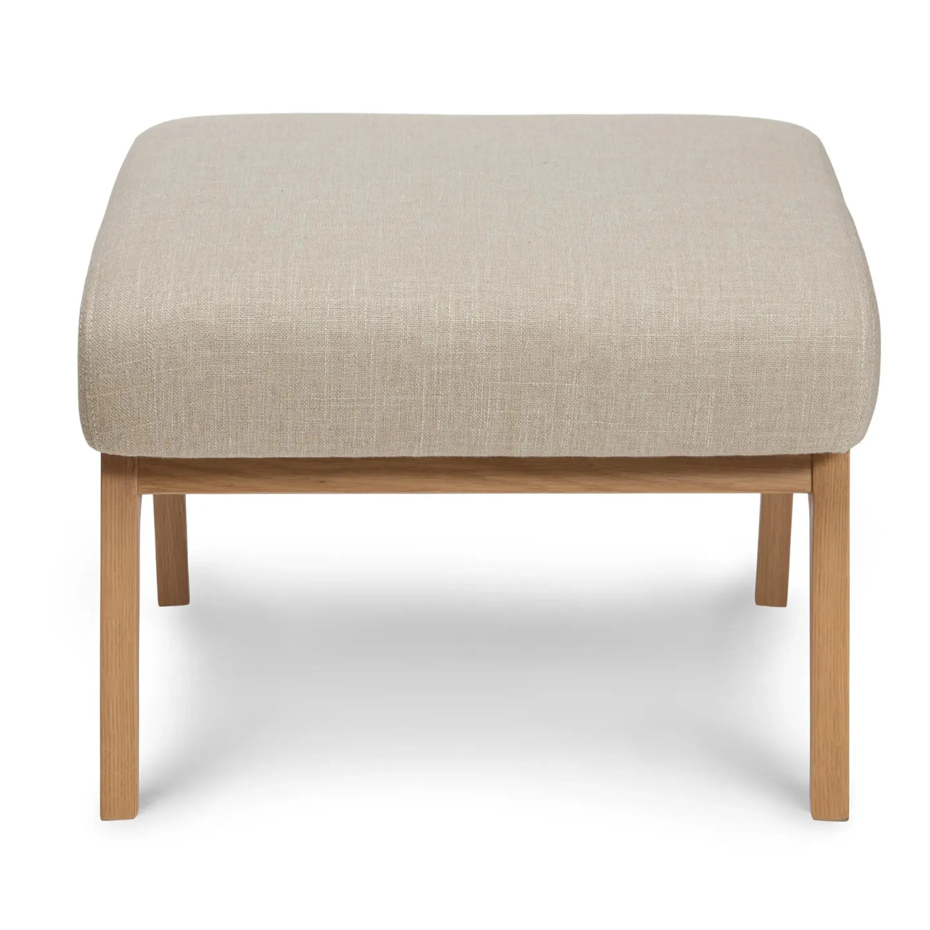 Otio 22" Ottoman - Oak and Welsh Taupe