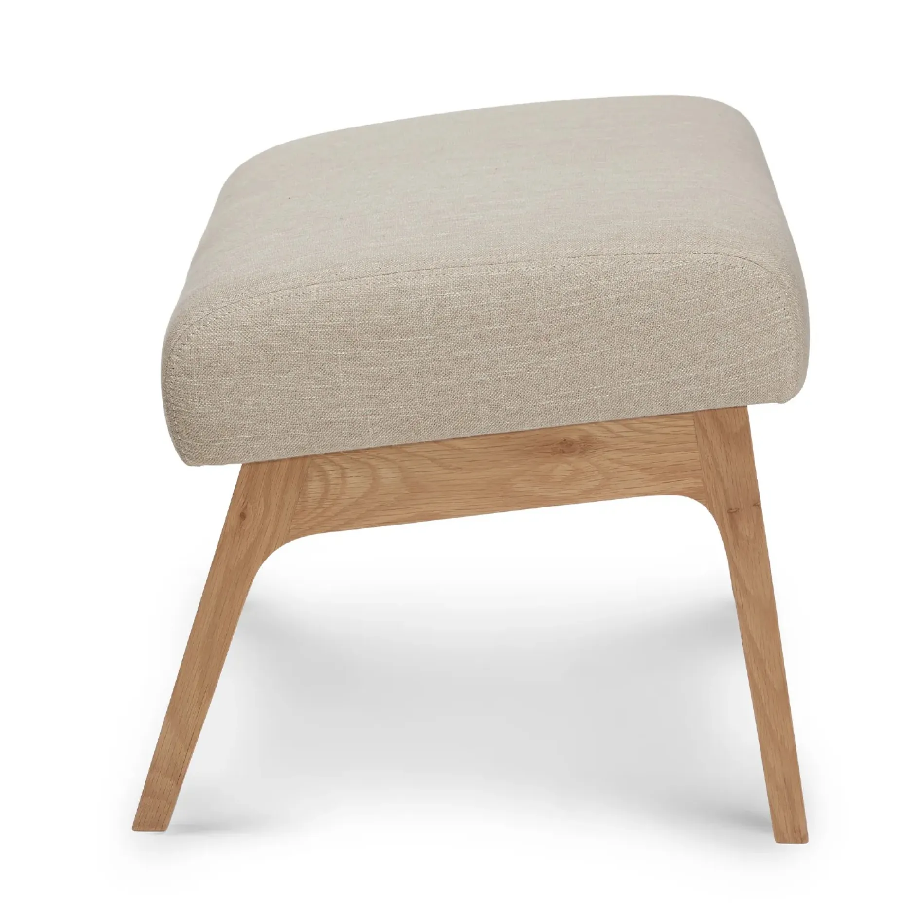 Otio 22" Ottoman - Oak and Welsh Taupe