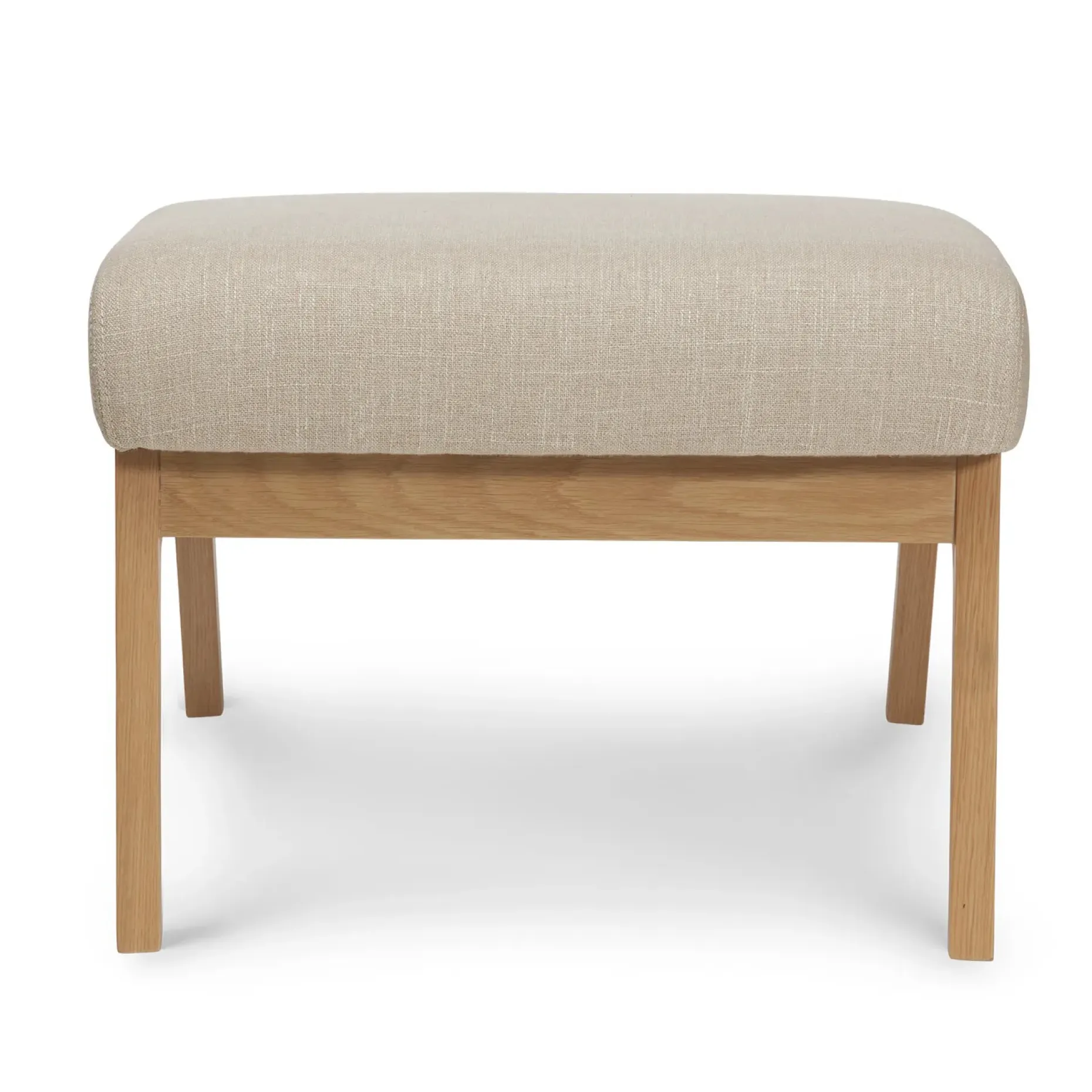 Otio 22" Ottoman - Oak and Welsh Taupe