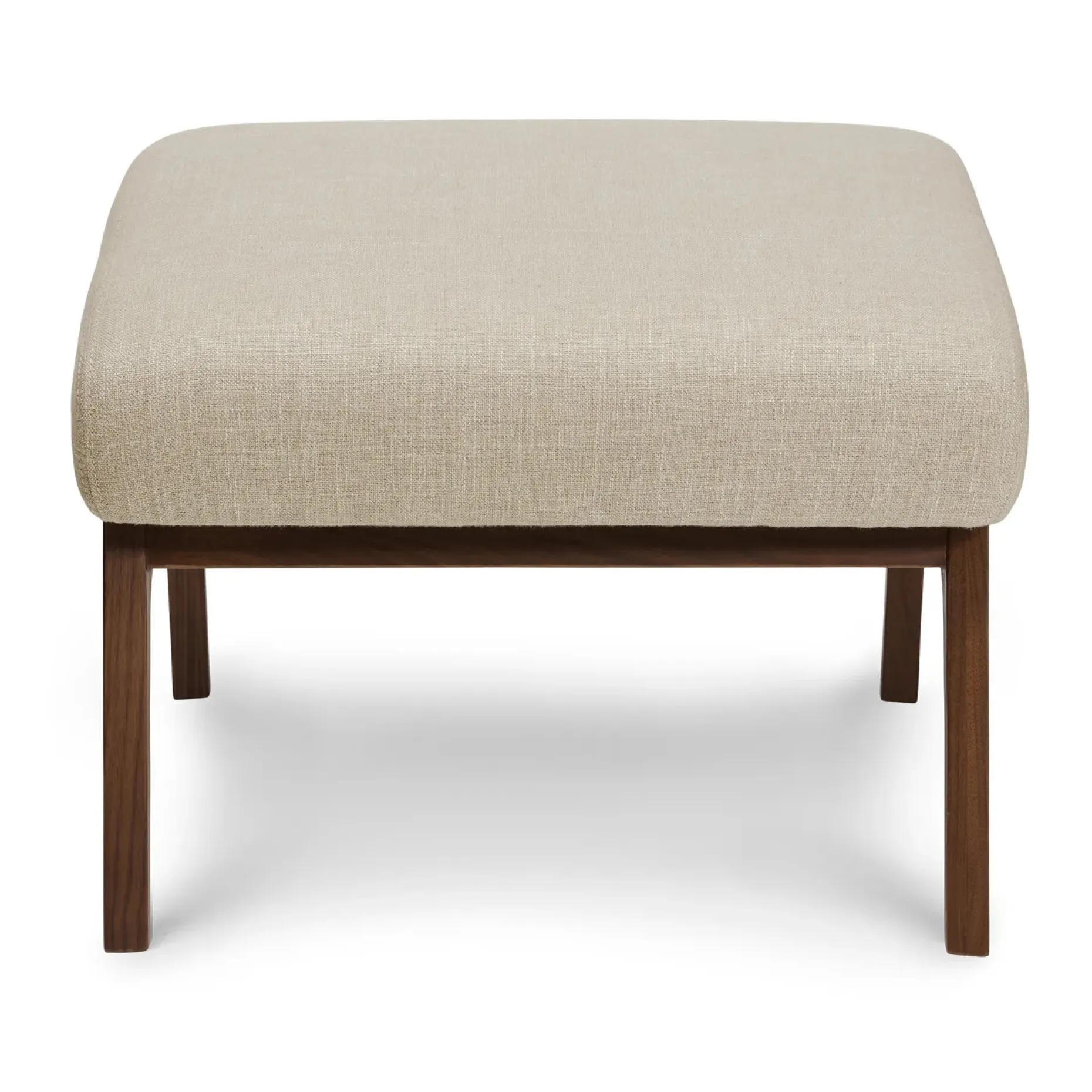 Otio 22" Ottoman - Walnut and Welsh Taupe
