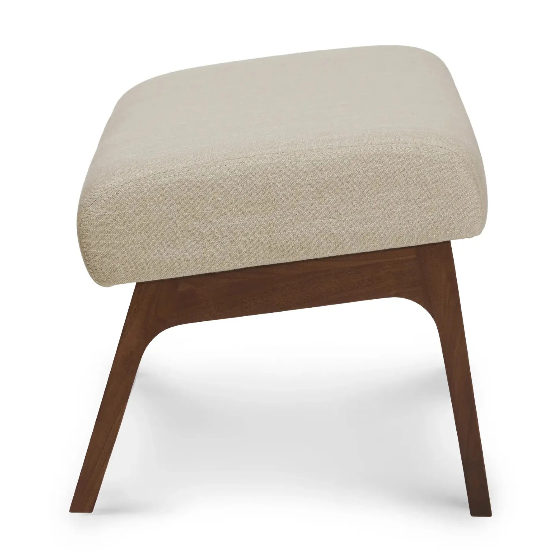 Otio 22" Ottoman - Walnut and Welsh Taupe