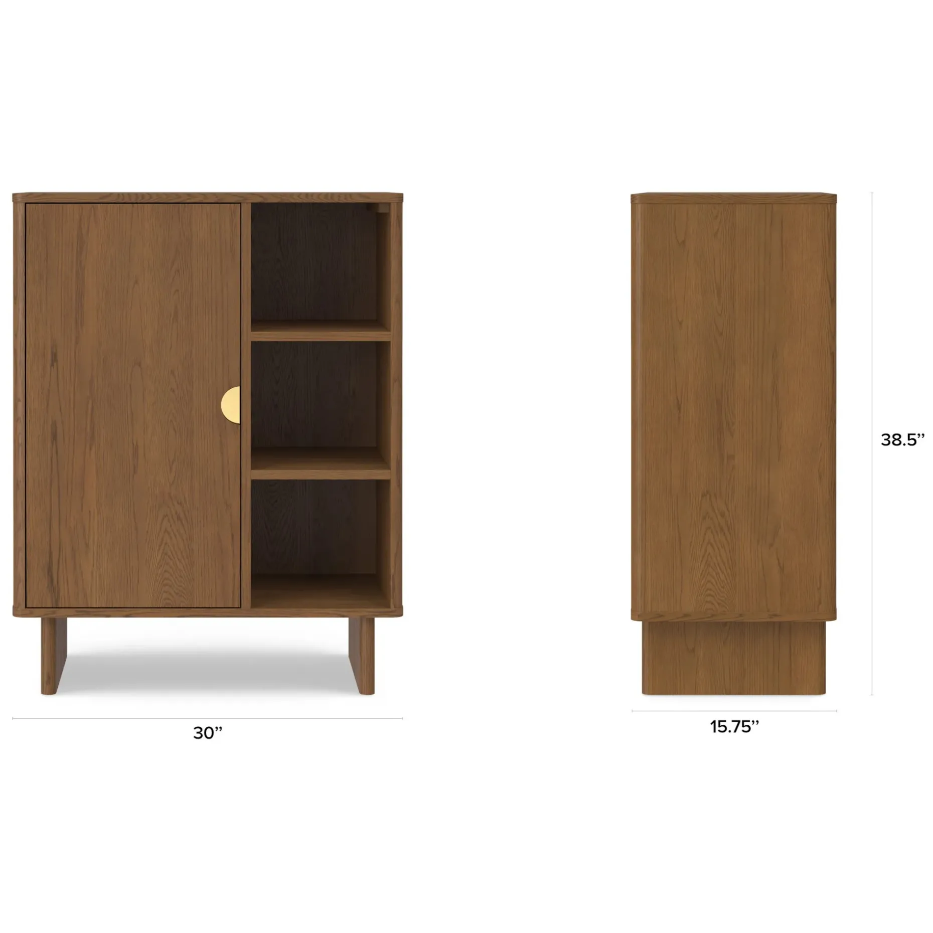Otto 30" Cabinet - Smoked Oak