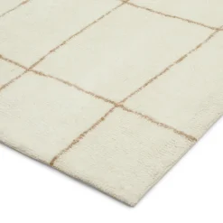 Ouma 8 x 10 Washable Wool Rug - Wavy Taupe